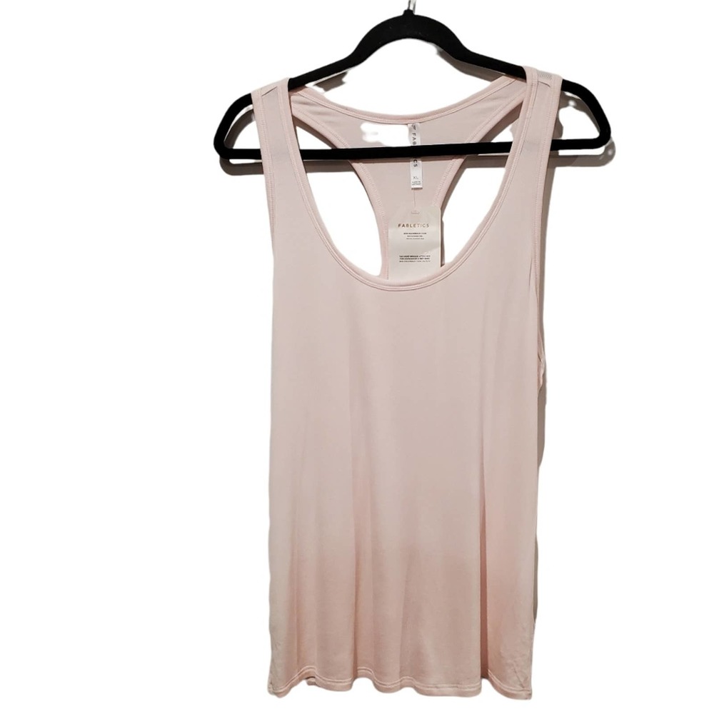 Fabletics Womens Pink Jess Racerback Tank Top Size XL New